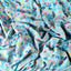 Blingo Flamingo Georgette Fabric (Blue, Animals & Bird, Georgette)